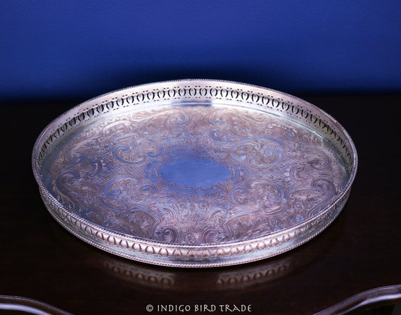 Sheffield English Silver Plated Tray Sheffield English Silver Plated Tray