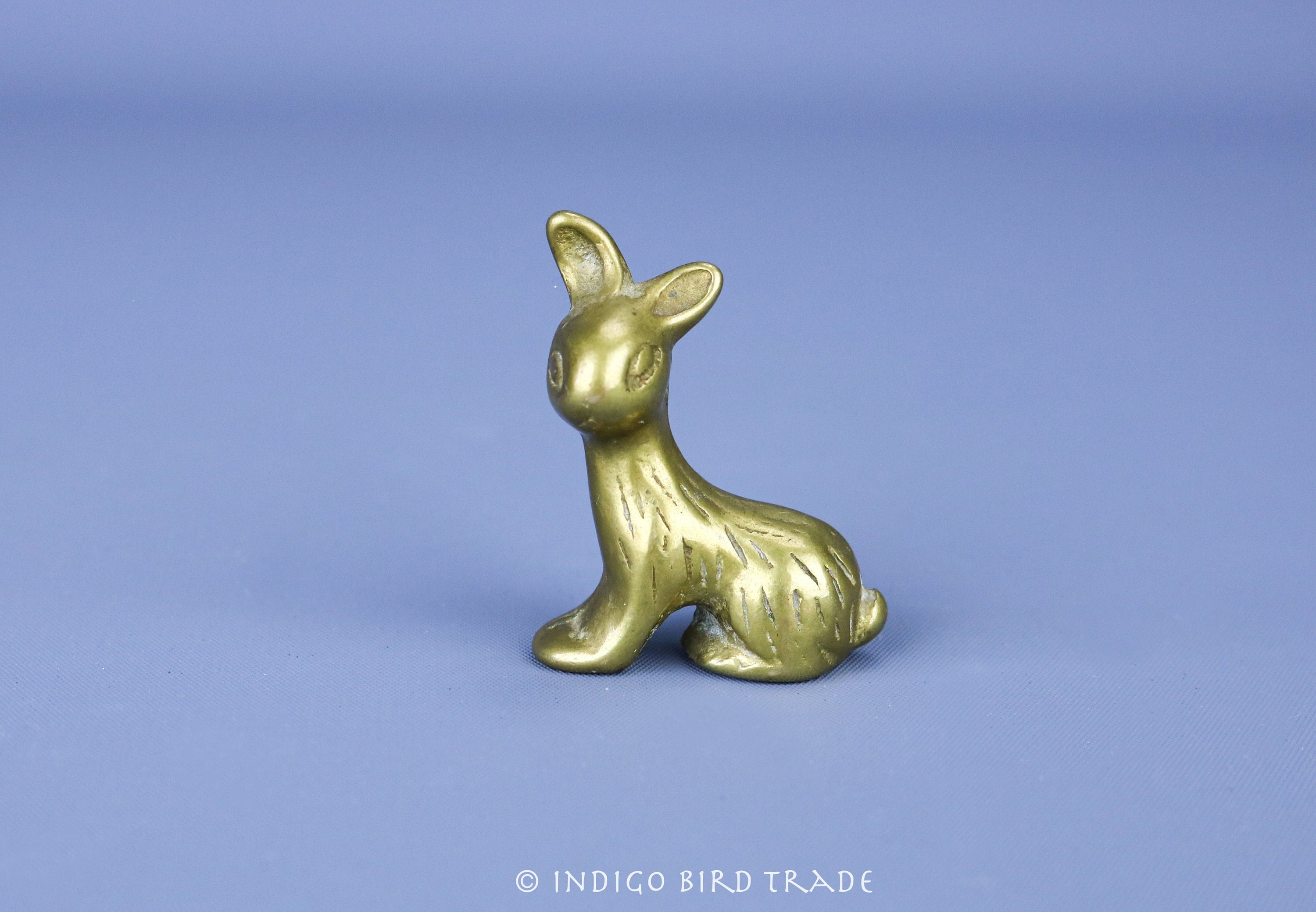 Brass Rabbit Bookend 
