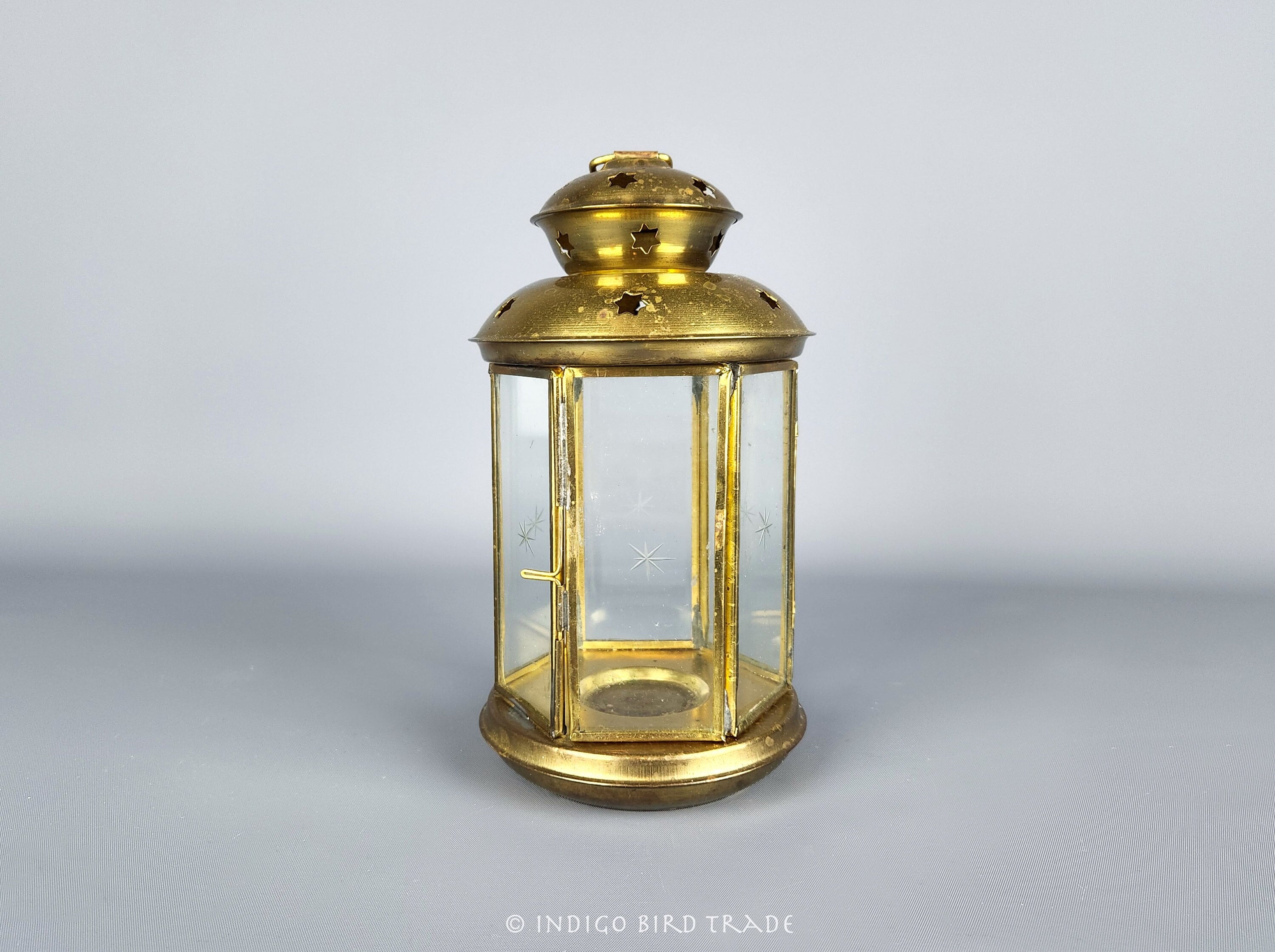 ORIGINAL CANDLE LANTERN - BRASS –