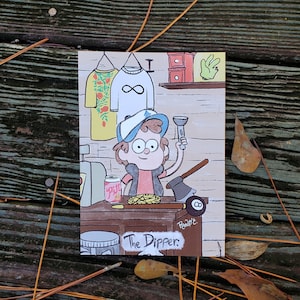 Gravity Falls, &quot;The Dipper&quot; Tarot Print, Borderless 5x7