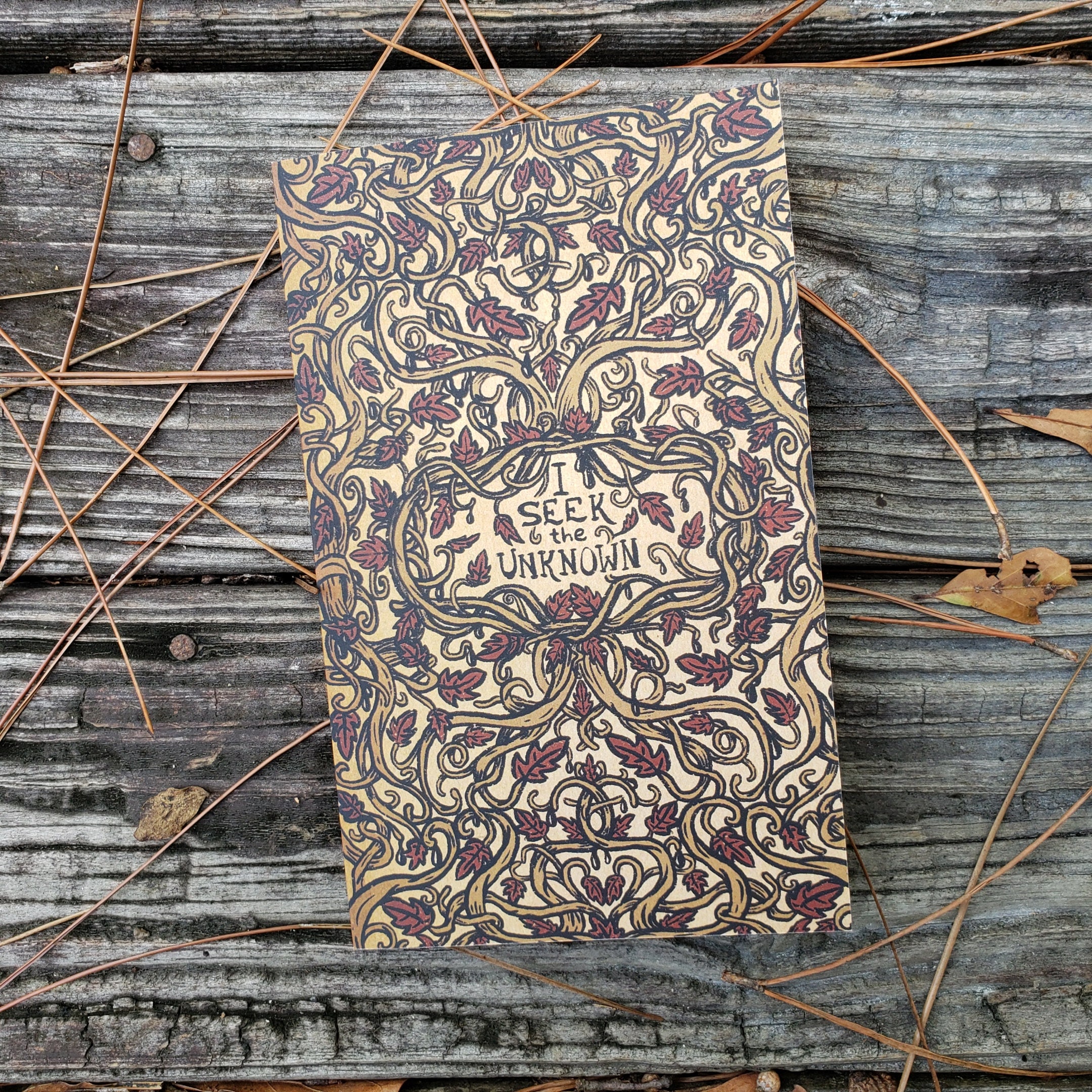 I Seek the Unknown Daily Tarot Reading Journal