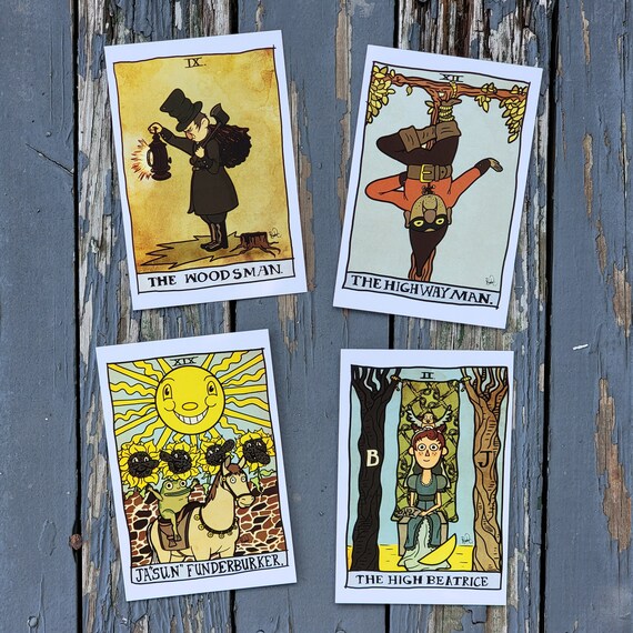 Over the Garden Wall Tarot Postcard Sets Woodsman Etsy