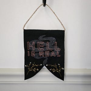 Holly Oddly - Felt Banner Kit: Hell is Real