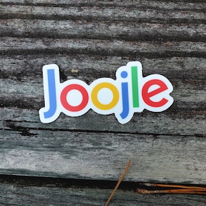 Vinyl STICKER! - &quot;Joojle&quot; Logo - 3&quot; Die Cut - Big Mouth Google Spoof