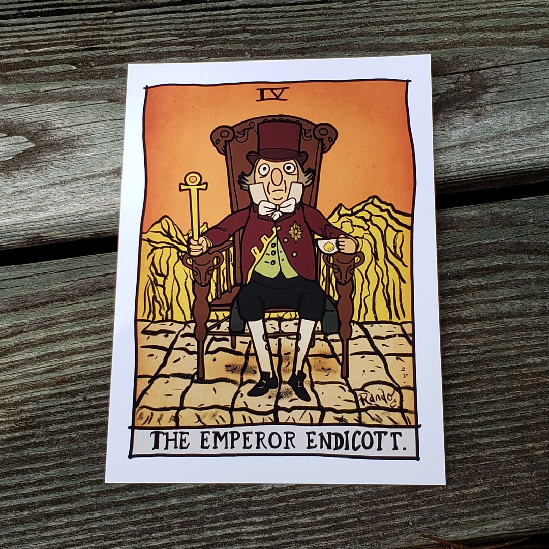 Endicott Over the Garden Wall the Emperor Tarot Print, 5x7 Etsy
