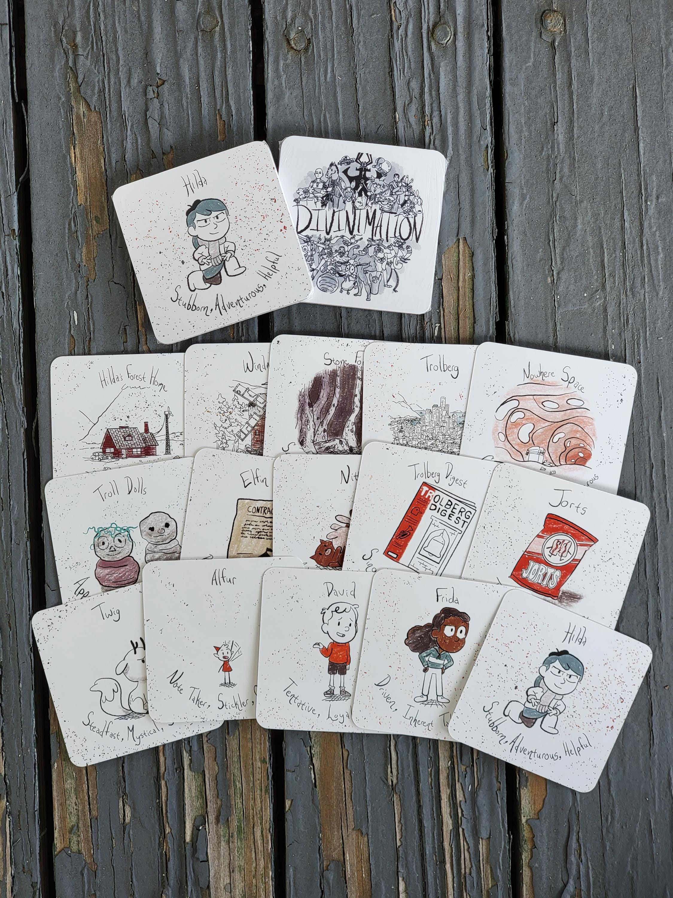 DIVINIMATION - HILDA! 15 Pocket-size Cards, Booster Pack - Etsy