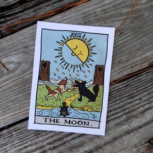 Over the Garden Wall &quot;The Moon&quot; Tarot Print, 5x7