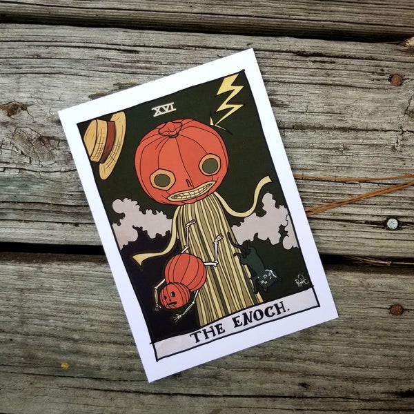 Over the Garden Wall "The Enoch" Tower Tarot Print, 5x7