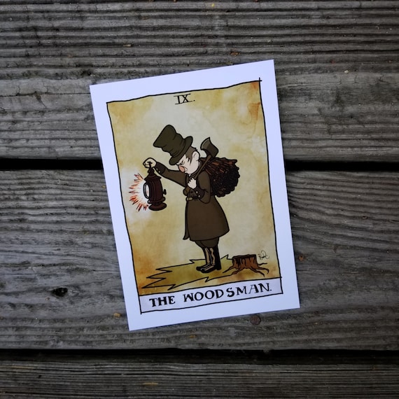 Over the Garden Wall the Woodsman Tarot Print 5x7 Etsy