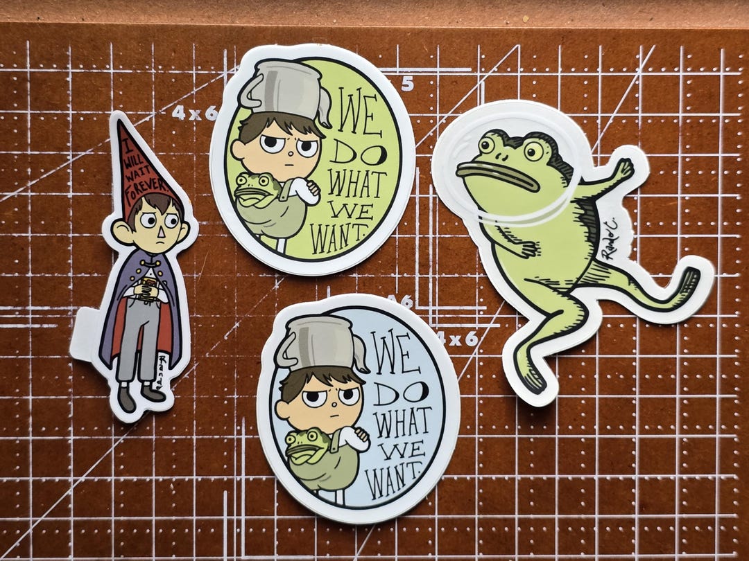 Greg Sticker Over the Garden Wall : Wirt, Greg, Frog Vinyl Sticker Pack ...