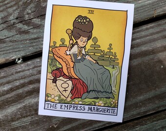 Marguerite Over the Garden Wall "The Empress" Tarot Print, 5x7