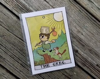 Over the Garden Wall "The Greg" Tarot Print, 5x7