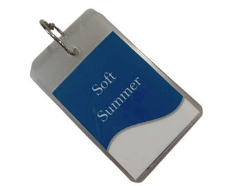 Soft Summer Color Palette: Laminated Fabric Swatches - Seasonal Color Analysis Guide
