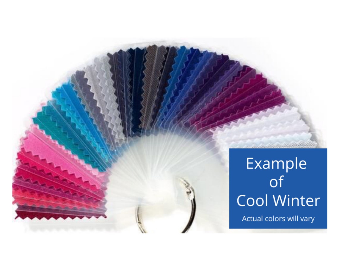 WINTER Seasonal Color Fans True Cool Bright or Deep Etsy