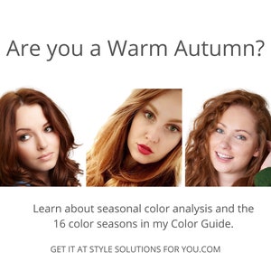 Paleta de colores de temporada WARM AUTUMN de Style Solutions for You imagen 3