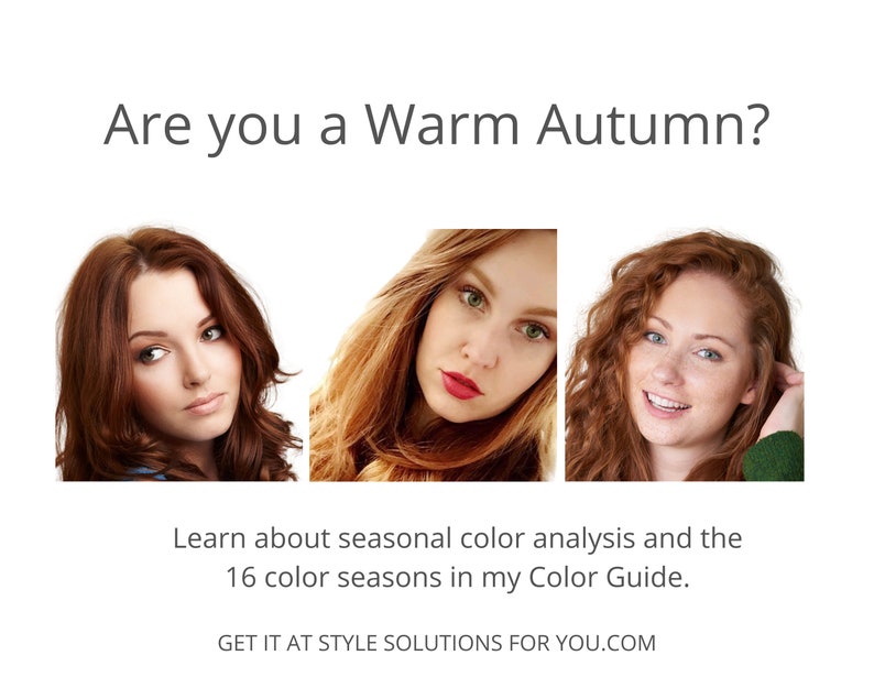 Paleta de colores de temporada WARM AUTUMN de Style Solutions for You imagen 3