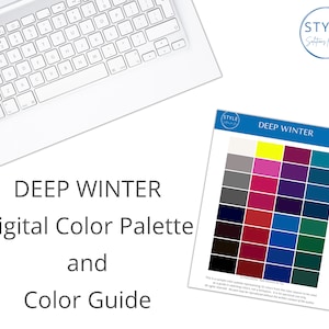 Deep (Dark) Winter Digital Color Palette & Guide by Style Solutions for You
