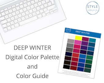Deep (Dark) Winter Digital Color Palette & Guide by Style Solutions for You