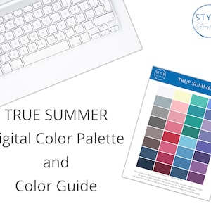 True (Classic) Summer Digital Color Palette & Guide by Style Solutions for You