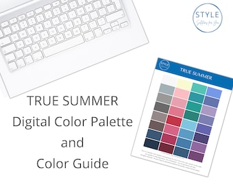 True (Classic) Summer Digital Color Palette & Guide by Style Solutions for You