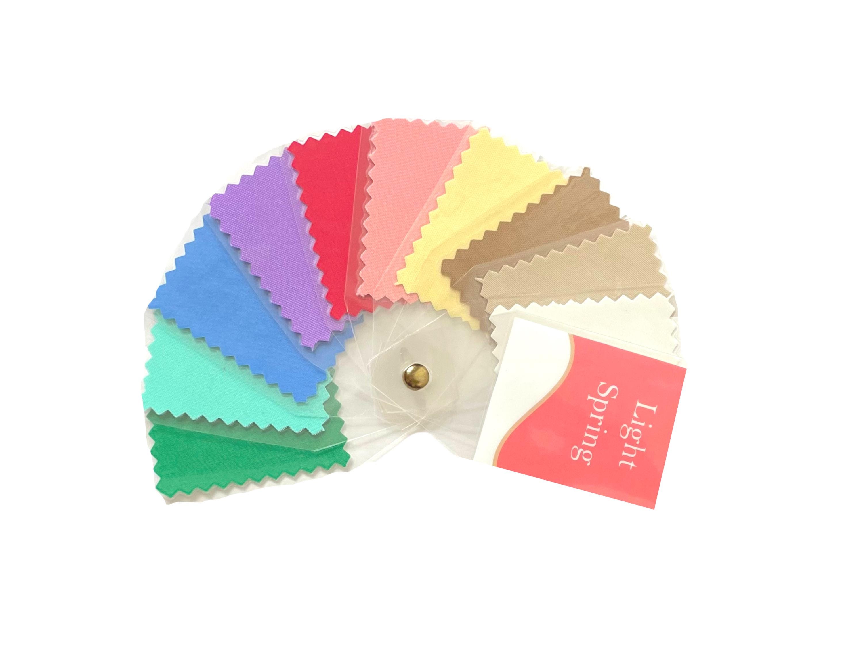 Spring Color Fan (true, Light, Warm, Bright): 10 Laminated Fabric ...