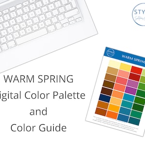 Warm Spring Digital Color Palette & Guide by Style Solutions for You