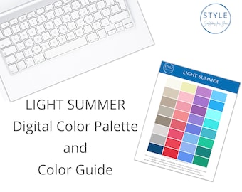 Light Summer Digital Color Palette & Guide by Style Solutions for You