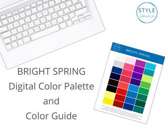 Guía y paleta de colores digitales BRIGHT (CLEAR) SPRING de Style Solutions para usted