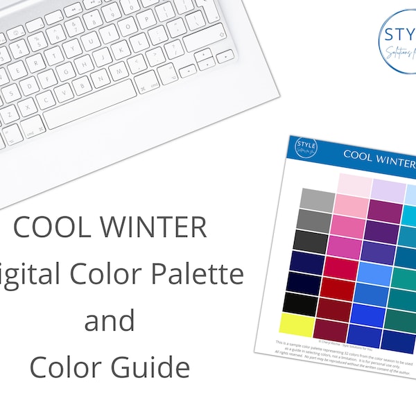 COOL WINTER Tavolozza colori digitale e guida di Style Solutions for You