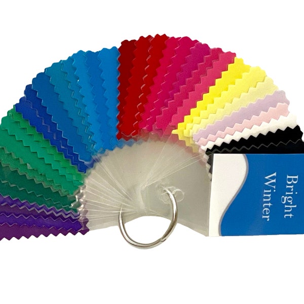 BRIGHT (CLEAR) WINTER Seasonal Color Fan by Style Solutions for You