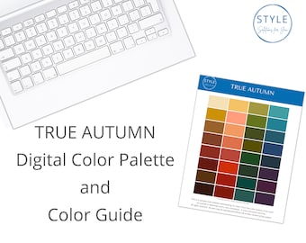 True (Classic) Autumn Digital Color Palette & Guide by Style Solutions for You