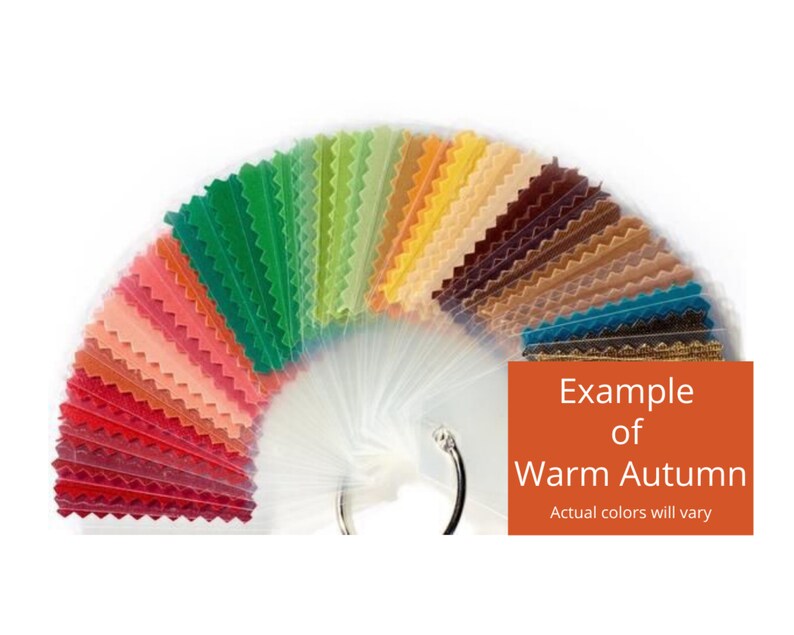 AUTUMN Seasonal Color Fans True Soft Warm or Deep Etsy