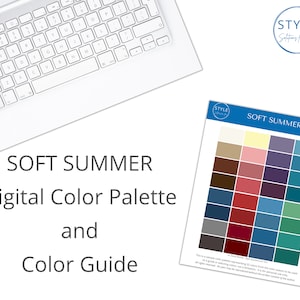 Cyfrowa paleta kolorów Soft Summer i przewodnik Style Solutions dla Ciebie
