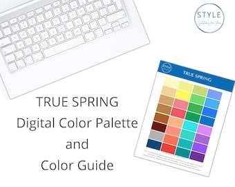 Guía y paleta de colores digitales TRUE (CLASSIC) SPRING de Style Solutions para usted
