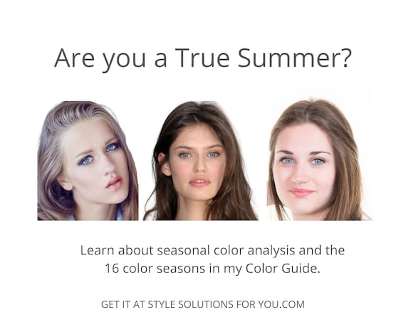 TRUE CLASSIC SUMMER Seasonal Color Palette by Style Solutions for You 
