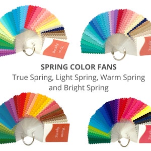 SPRING Seasonal Color Palettes (True, Warm, Light or Bright)