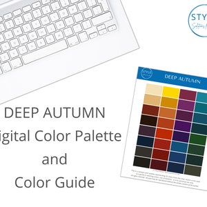 Deep (Dark) Autumn Digital Color Palette & Guide by Style Solutions for You