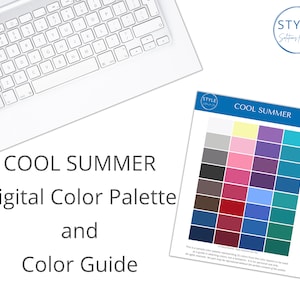 Cool Summer Digital Color Palette & Guide by Style Solutions for You