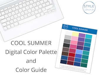 Cool Summer Digital Color Palette & Guide by Style Solutions for You