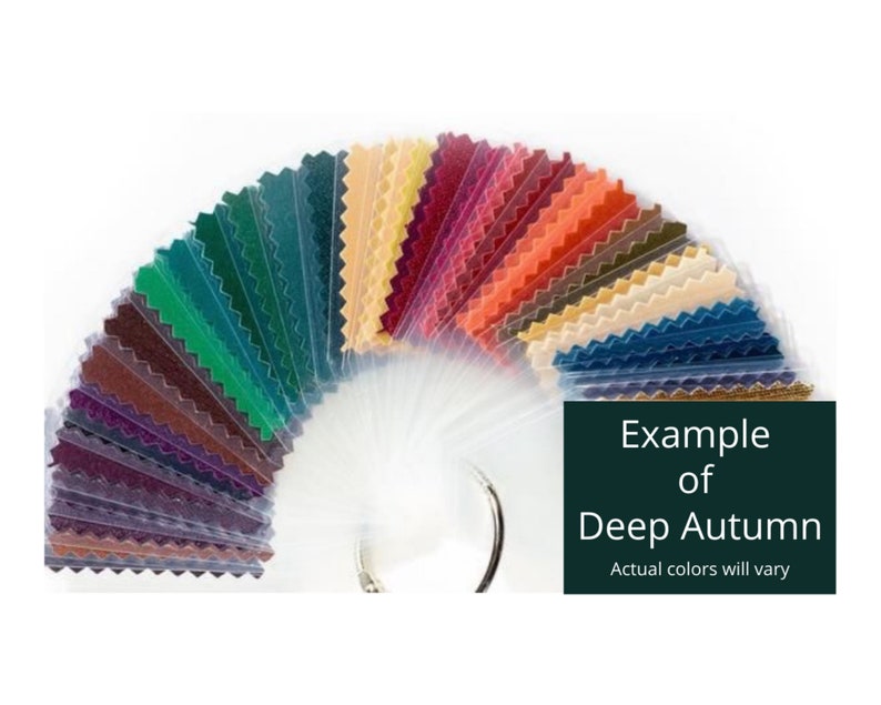 AUTUMN Seasonal Color Fans True Soft Warm or Deep Etsy