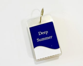 Deep Summer Color Palette: Laminated Fabric Swatches - Seasonal Color Analysis Guide