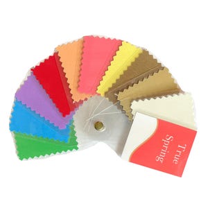 Spring 10 Swatch Saisonale Farbfächer (True, Light, Warm, Bright) von Style Designs für Sie
