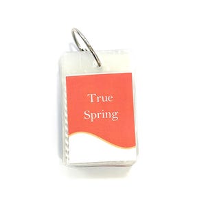True (Classic) Spring Color Palette: Laminated Fabric Swatches - Seasonal Color Analysis Guide