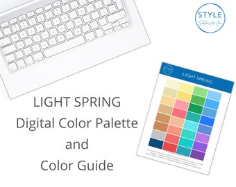 Guía y paleta de colores digitales LIGHT SPRING de Style Solutions para usted