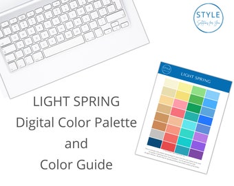Light Spring Digital Color Palette & Guide by Style Solutions for You