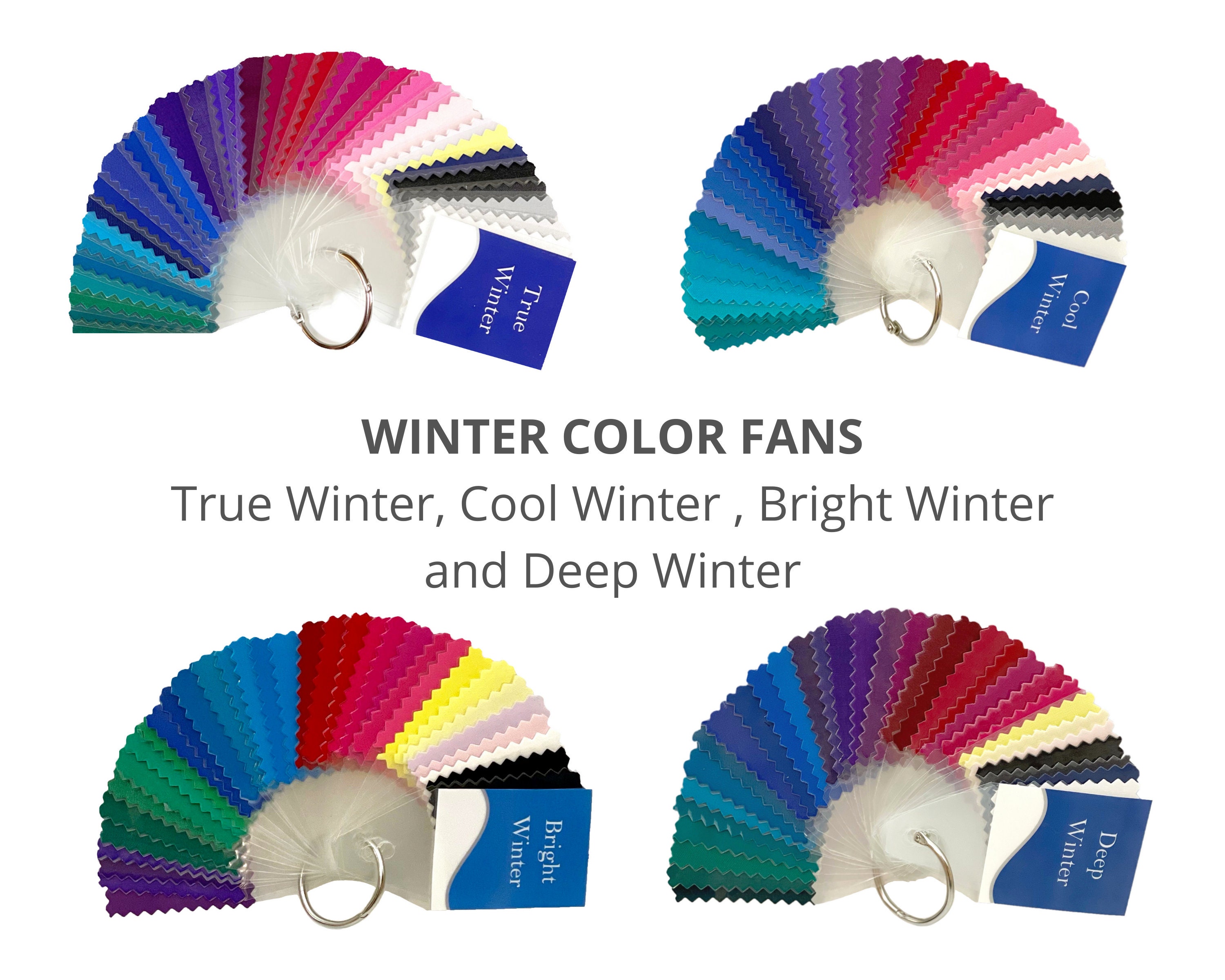 WINTER Seasonal Color Palettes true, Cool, Bright or Deep by Style