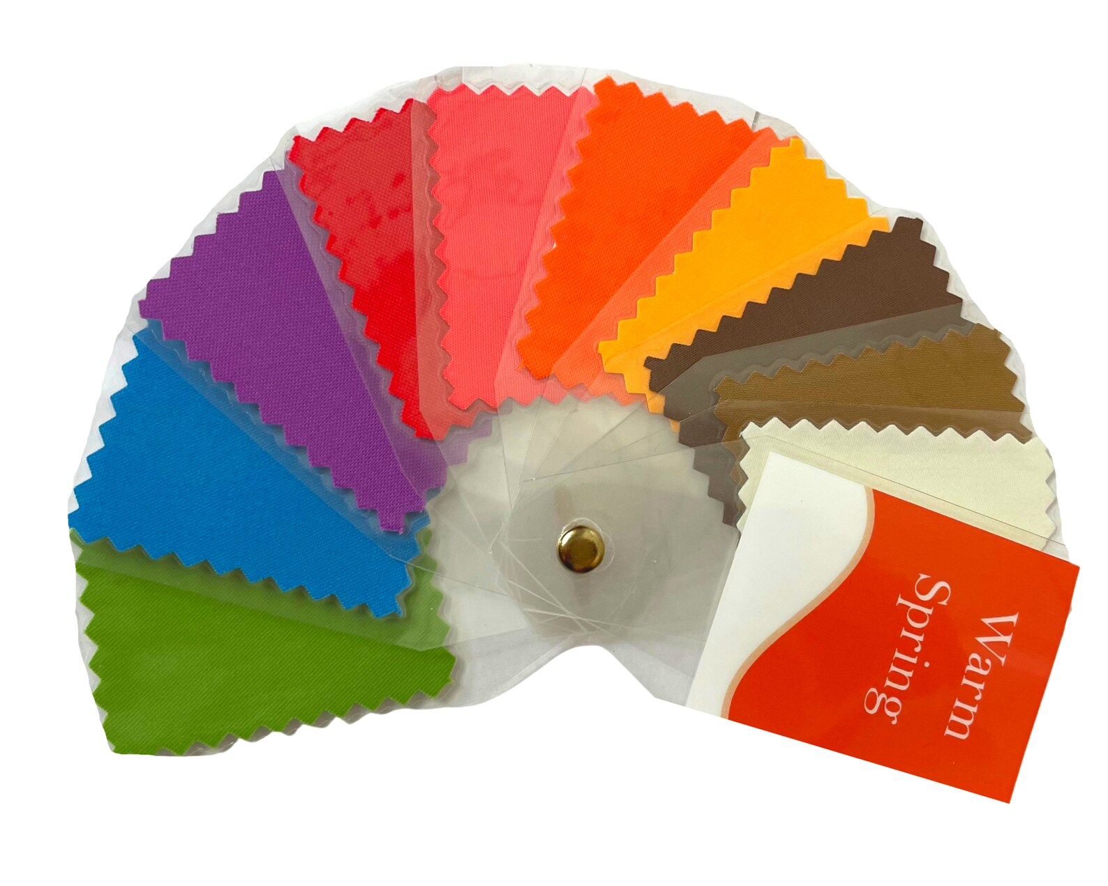 SPRING 10 Swatch Seasonal Color Fans true Light Warm Etsy