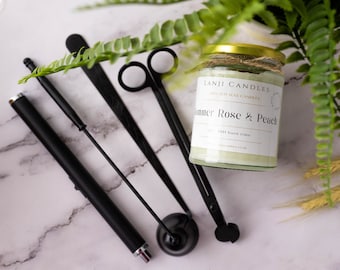 Candle & Care Kit Gift Set | Candle Snuffer | Wick trimmer | Vegan Friendly