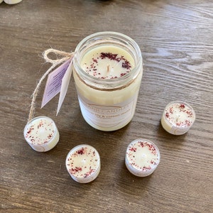 Meadow Lily & Cotton Musk Scented Soy Candle | Candle With Affirmation ...
