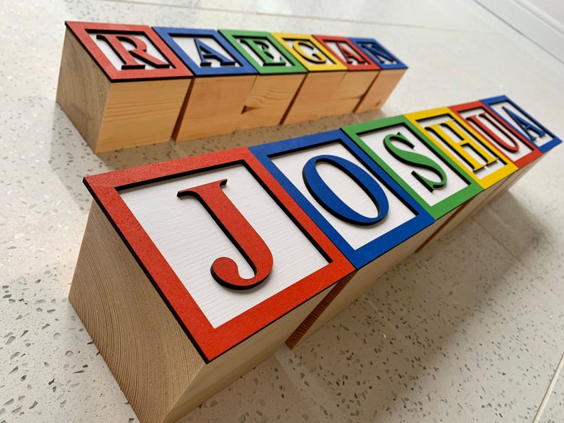 Toy Story blocks name disney bedroom Etsy